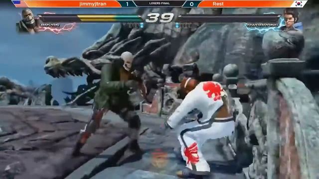 Tekken 7 Jimmy J Tran (Bryan) vs Rest (Hwoarang) - Electric Cancel 2019 Top 8 #miss this guy смотреть онлайн