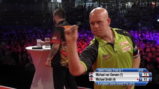 Michael van Gerwen v Michael Smith - SF - European Darts Grand Prix 2018 смотреть онлайн