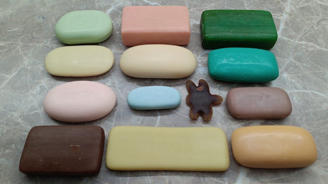 Обмыленные и просушенные кусочки мыла ️