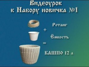 Видео-урок к Набору новичка № 1