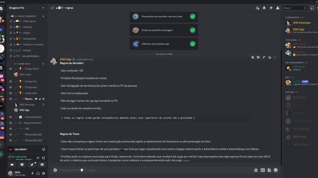 Apresentação Dragons Fire E-sports | Time de Valorant | Parte 1 смотреть онлайн