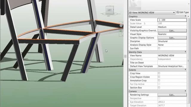 Revit Structure 2011 - Slanted Column Improvements смотреть онлайн
