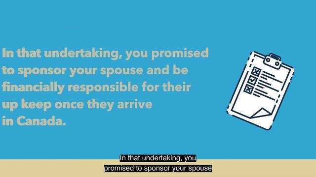 As a Canadian sponsor, am I responsible for my ex wife's social welfare assistance debt? смотреть онлайн