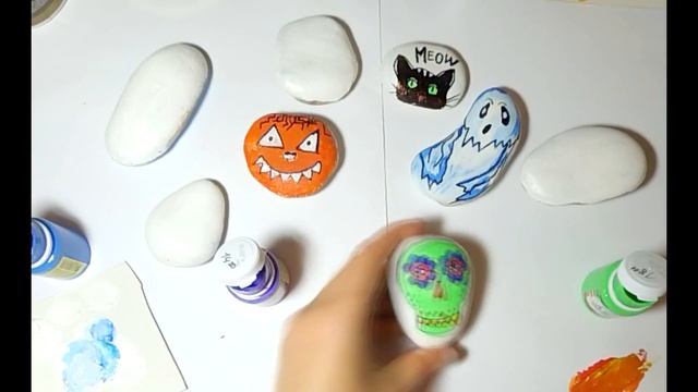 DIY Halloween Stone Art Crafts - Rock Painting Ideas смотреть онлайн