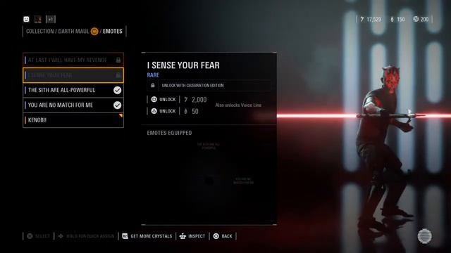 STAR WARS™ Battlefront™ II Finally unlocking Kenobi emote for maul! I have worked so hard for this! смотреть онлайн