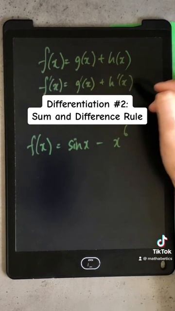 Differentiation: Sum and Difference Rule #calculus #maths #differentiation смотреть онлайн