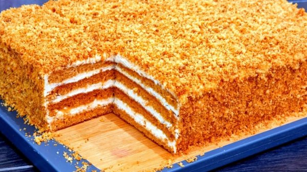 МЕДОВИК ЗА 12 МИНУТ! ТЕПЕРЬ ВЫ БУДЕТЕ ГОТОВИТЬ КОРЖИ ТОЛЬКО ТАК! ЛЕНИВЫЙ МЕДОВИК БЕЗ РАСКАТКИ КОРЖЕЙ