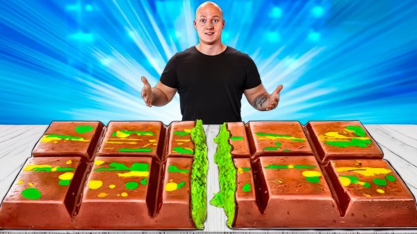 Я СДЕЛАЛ ГИГАНТСКУЮ ДУБАЙСКУЮ ШОКОЛАДКУ  ВЕСОМ 110 КИЛОГРАММ - ВАНЗАЙ  vanzai