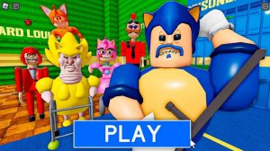 СОНИК BARRY Против ВСЕХ СОНИКОВ ЗАКЛЮЧЕННЫХ в BARRY'S PRISON RUN! New Scary Obby в РОБЛОКС