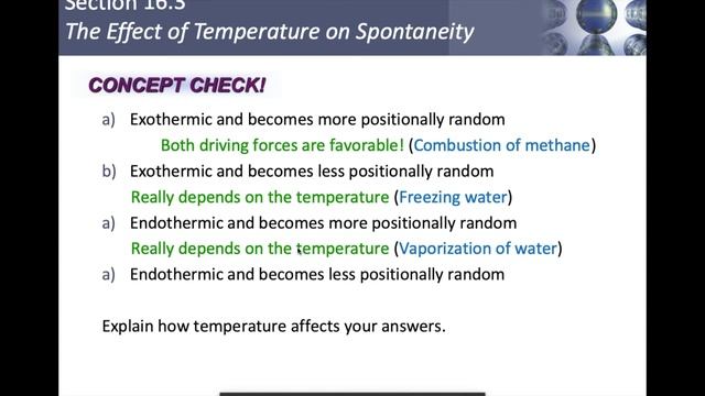 Zumdahl Chemistry 7th ed. Chapter 16/17 (Spontaneity, Free Energy, Entropy) смотреть онлайн