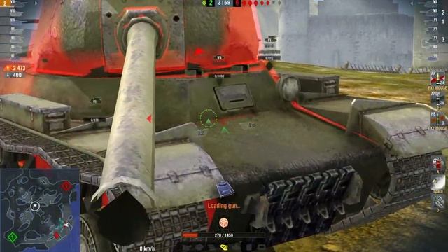 FV201(A45): 3700 Damage , 7 Frags (1vs5) - WOT BLITZ -
