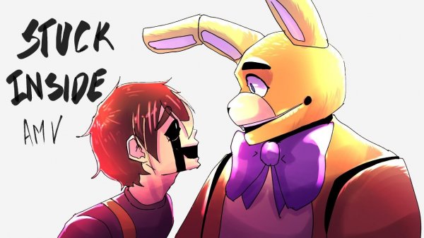 (Автор Ash/YouTube)||STUCK INSIDE||FNAF ANIMATION|| 10th ANNIVERSARY ||