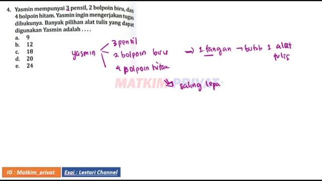 UK.1 KAIDAH PENCACAHAN (A. 1-10) buku PR Intan Pariwara Generasi Z 2022 Matematika Wajib XII смотреть онлайн