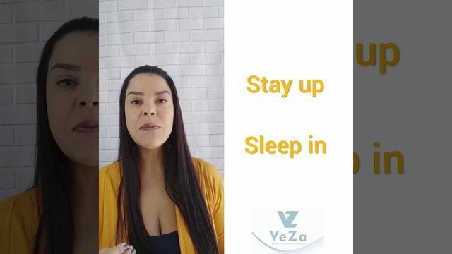 Stay up - sleep in - Phrasal verbs смотреть онлайн