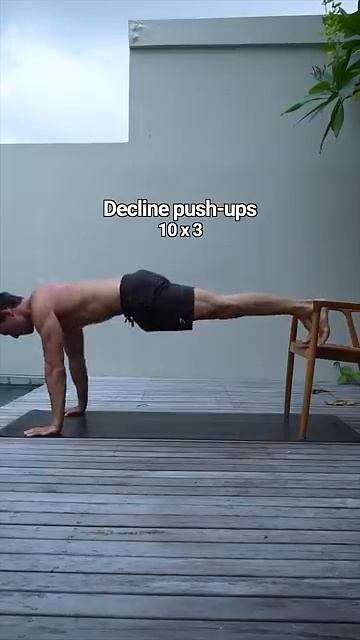 Chest workout at home (no equipment) ✅