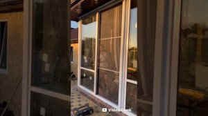 Остекление пристроя раздвижной ПВХ системой