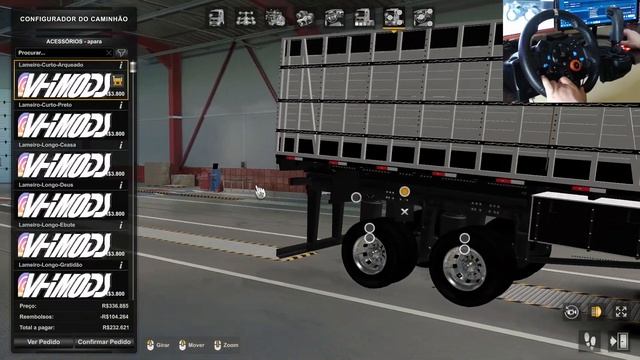 ESSA PZINHA NA BOIADEIRA FICOU DIFERENCIADA! - MOD QUALIFICADO! - ETS2 1.49 MODS BR - LOGITECH G29 смотреть онлайн