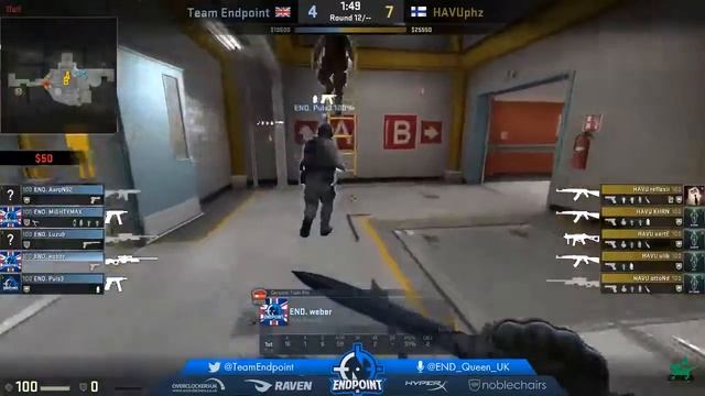 [UKCSGO] 03.04.2018 - Endpoint vs HAVU @ ESEA Main Season 27 Playoffs Map 3 смотреть онлайн