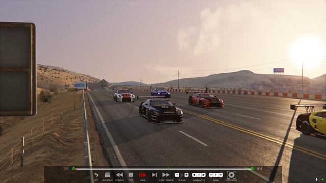 Assetto Corsa Nissan GT-R GT3 5 opponent race pro control no assist no crashes clean race. смотреть онлайн