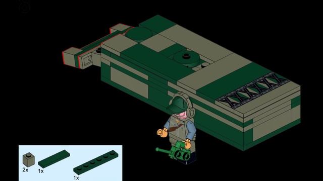 инструкция на корпус для танка Лего смотреть онлайн