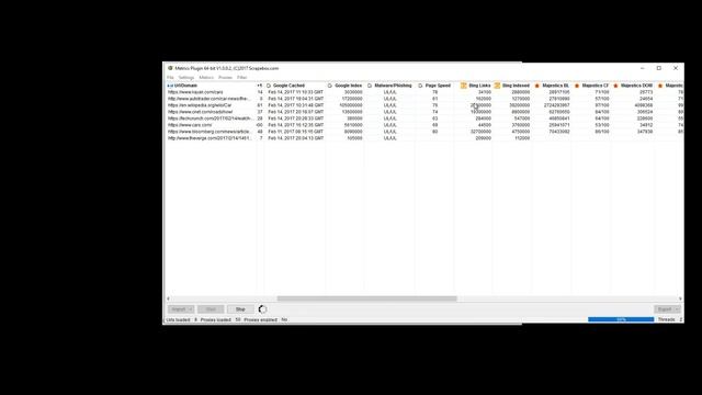 Check Url Metrics - Majestic, Moz, Facebook, Wayback, Pinterest and more - Scrapebox смотреть онлайн