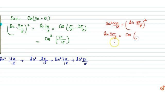`19.sin^2pi/18+sin^2(2pi)/18+sin^2(4pi)/18+sin^2(8pi)/18+sin^2(7pi)/18+sin^2(5pi)/18 ` смотреть онлайн