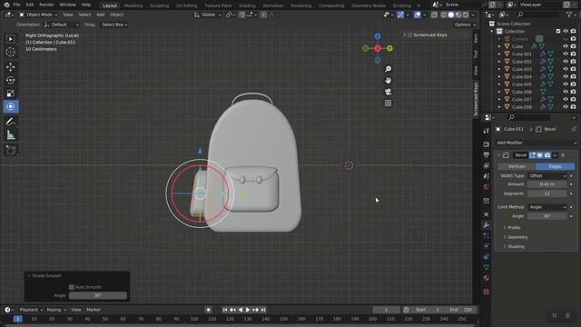 School backpack tutorial in Blender 3.2 | 3D Modeling Process | @Sepidraw #blender #tutorial смотреть онлайн