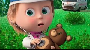 Три кота ПРОТИВ Маша и медведь! кто лучше вылечит животных! мини-игры для детей.