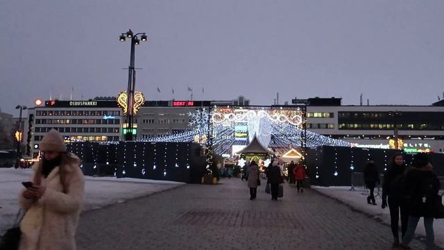 Вторая практика в Финляндии | Рождественская площадь в Куопио смотреть онлайн