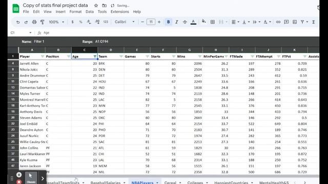 Create a filter view on Google Sheets to make a two-way table смотреть онлайн