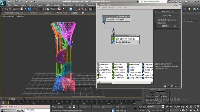 3dsmax Tutorial Mesh to Particles using PFlow смотреть онлайн