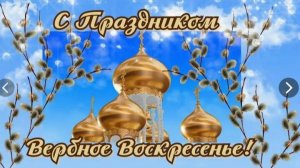 С вербным воскресеньем!