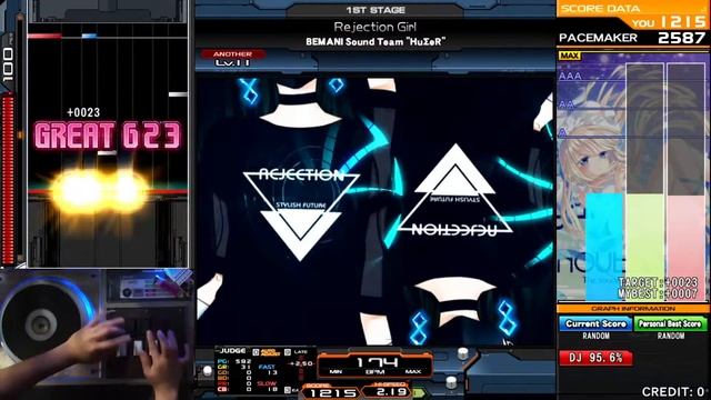 [Beatmania IIDX 29 CastHour] Rejection Girl SPA MAX-76 смотреть онлайн