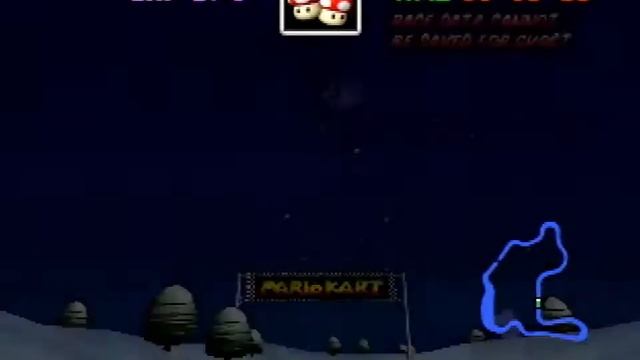 Mario Kart 64 - Frappe Snowland SC 3lap in 0'25"86 смотреть онлайн