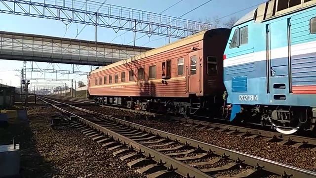 ЧС7-041 с вагоном-дефектоскопом смотреть онлайн