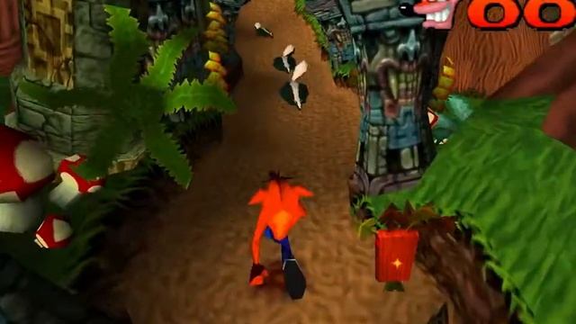 Crash Bandicoot на 100% #13: Jungle Rollers (Белая гема). смотреть онлайн