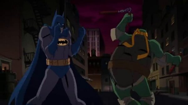 Бэтмен против Черепашек-Ниндзя - Бэтмен против Черепашек-Ниндзя (бой)