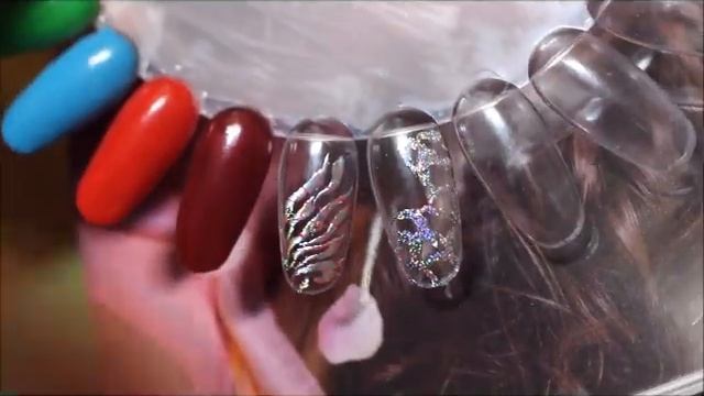 Foil nai art ! Cum facem modele din lipici special si folie !!! смотреть онлайн