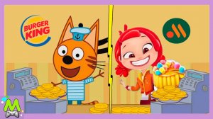 Три Кота против Сказочного Патруля.Какое Кафе Героев Мультфильмов Лучше.Мультик Игра