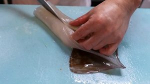 Японская еда - Танцующий Кальмар Сашими Токио морепродукты Япония