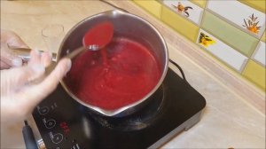 Мусс на вишнёвом соке. Десерт из двух ингредиентов.  Постный рецепт.