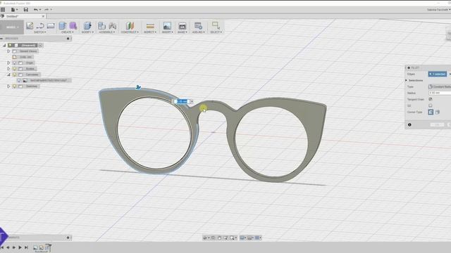 Fusion 360: Sunglasses смотреть онлайн