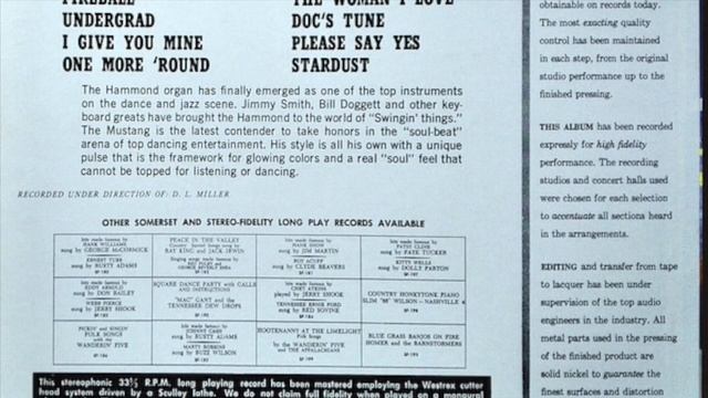 The Mustang/Paul Griffin–Dance To Swing Organ (1964, censored due to copyright–LINK IN DESCRIPTION) смотреть онлайн