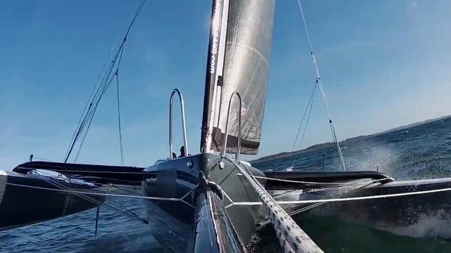 Marlin 33 Trimaran Real Speed Test and Technics смотреть онлайн