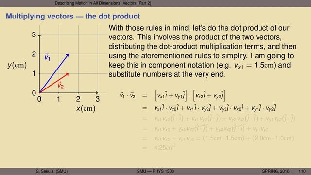 PHYS 1303 - Lecture 11 - Vectors (Part 2) смотреть онлайн