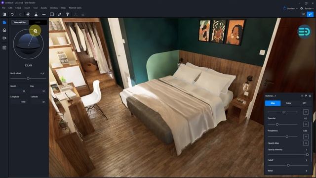 D5 RENDER REALISTIC RENDER TUTORIAL #4 BEDROOM 19 смотреть онлайн