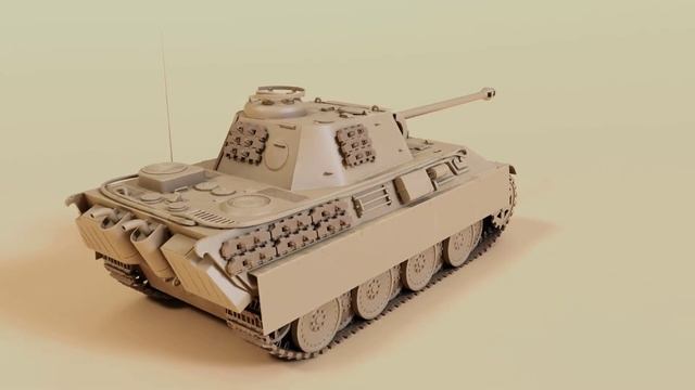 Pz Kpfw V Ausf G Panther Turntable смотреть онлайн