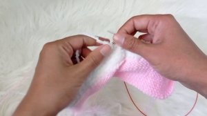 пинетки  мишкутки спицами. МК из пряжи Ализе софти