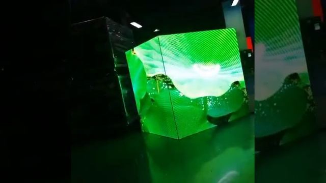 cube led screen, 90°splicing with corner joint смотреть онлайн