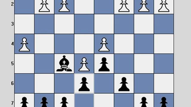 Chess opening trap in Caro Kann defence Advance variation смотреть онлайн